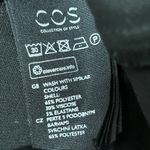 COS Black Sheath Midi V-neck Long Sleeve Pencil Dress Eur 36 / US 6 Chic Small Photo 8