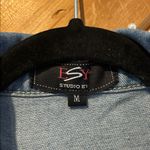 Especially yours studded pearl accent denim duster NWT Blue Size M Photo 6