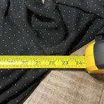 Larry Levine black with white polka dots drawstring waist lined dress. EUC. Photo 7