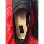 Duck head  Black Leather womens slip on loafers Size 7.5 Brazil Photo 5