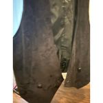 Forenza Leather Vest Double Breasted Career Party Vest Black Size L Photo 3