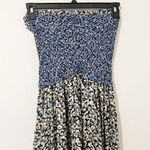 Free People  Blue One I Love Midi Dress Ruffle Floral Size Small S Photo 3