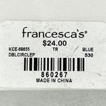 Francesca's  Gold Tone Pressed Flowers Dangle Post Earrings Pierced Pair Photo 7