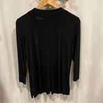 Vintage Y2K West End slinky jersey cardigan top black v Photo 3