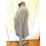 Free People  Women’s Medium Wool Alpaca Long Sleeve Asymmetrical Cardigan Preppy Photo 9