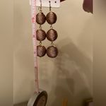 EXPRESS metallic pink-magenta drop dangle earrings Photo 3