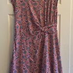 Lands' End Cap Sleeve Twist Front Umbrella Print Dress Size 1X Photo 0