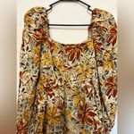 & Other Stories NWT & Other Stories mini smock dress w/ volume sleeves in autumnal floral Size 4 Photo 9