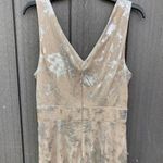 Tahari Arthur S‎ Levine Metallic Jumpsuit Nwt Silver Size 12 Photo 6