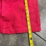 GERTIES Linen Long Pencil Midi Skirt Summer Pink Front Slit Sz M Coastal Retro Size M Photo 3