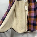 Natural Reflections NWT  M button down Flannel long sleeve Shirt shacket Sherpa Photo 9