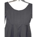 Tuckernuck Women Top Ribbed Nealy Corset Puff Sleeve Peplum Blouse Black XS NWT Photo 5