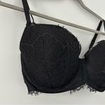 Victoria's Secret Victoria’s Secret Black Lace Dream Angels Laced Demi Bra 32 DDD/F Photo 1