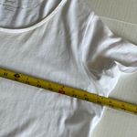 Pure Jill Sz S Oversized Scoop Neck Elliptical Tee Shirt Pullover Blouse Tunic White Photo 9