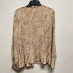 Simply Vera, Vera Wang Simply Vera Vera Wang Womens XL Pleated Split Neck Top Blouse Plus Beige Photo 8