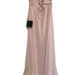 Lulus NWT Lulu’s In Love Forever Lace Up High Low Maxi Dress in Blush Pink - Size M Photo 3