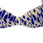 J.Crew Blue & White Underwire Bikini Top 34C – Sweetheart Halter EUC Photo 7