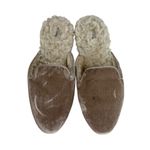Birdies Size 9 Classic Phoebe Slippers Cream Velvet Faux Fur Slide Shoes Women's Tan Photo 2