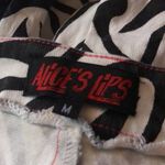 Vintage Y2K Alice’s Lips Black & White Zebra Print Jeans Denim Low Photo 5