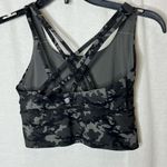 CRZ Yoga Black Gray Camo Print Strappy Sports Bra XS Athletic Athleisure Yoga Photo 1