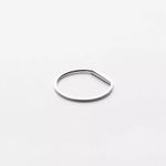 SIZE 7 Dainty 925 Love Letter Ring Silver Photo 4