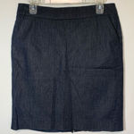 Ann Taylor  Loft Women's Flat Front Lined Pencil Skirt Dark Blue Petite Size 8P Photo 0