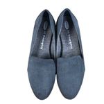DR. SCHOLL'S Dawned Loafer Women 8 M Navy Oxide Microfiber Everyday Travel Retro Blue Photo 3