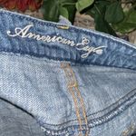 American Eagle  Light/Medium Wash Cutoff Distressed & Ripped Shorts Size 6 Photo 6