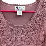 Vintage Cotton Maggie Sweet Sleeveless Knit Scalloped Scoop Neck Top Womens M Pink Size M Photo 6