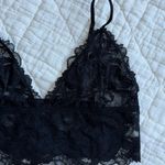 Free People Intimately by Black Lace Bralette NWOT L Photo 0