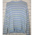 Cherokee Vintage striped grandma cottagecore cotton knit cardigan sweater XL. Photo 2