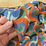 Solid & Striped Iris Printed Side Tie Mesh Bikini Bottom in Optic Swirl - Large Photo 11