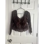 Women Uptown Ruched Halter Top Color Chocolate Size M #WAYFA20498 Photo 2