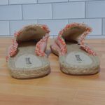 Soludos  Red-Orange/White Frayed Mule Espadrille - Size 8.5 (EU 39) Photo 6
