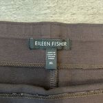 Eileen Fisher  brown knit stretch knee length skirt back slit Size XL S6 Photo 3