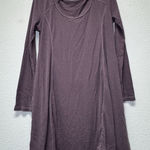 Lush Clothing Lush Long Sleeve Sweater Dress Ribbed Knit Midi with Front Slit Medium Casual Photo 0