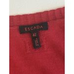 ESCADA Red Knit Silk Wool Blend Tank Top, Quiet Luxury, Sz: 42 (B38) Size 12 Photo 4