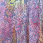 Norm Thompson Pull On Tie Dye Ombre Mix Floral Print Maxi Shirt Photo 1