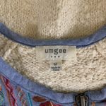 Umgee  Embroidered Sherpa Jacket Boho Festival Cozy Warm Zip Front Medium Photo 3