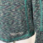 Marmot  Top Medium Blue Green Long Sleeve Running Hiking Outdoor‎ Sport Photo 4