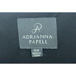 Adrianna Papell  Black Dress Cap Sleeve Square Neck Flow Lace Party Stretch 18W Photo 6