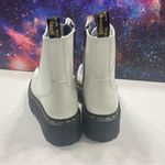 Dr. Martens  Jadon White Leather Platform Combat Boots Sz 37 EU/ US Women 6 Men 5 Photo 4