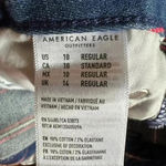 American Eagle Denim Mini Skirt with Stripes Photo 3