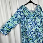 Lilly Pulitzer  Marlowe 3/4 Sleeve Dress in Indigo Sunset Sz.XL Photo 6