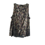 Alex Evenings  Black Gold Geometric Metallic Tank Top XL Photo 8