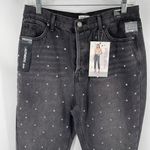 Simple Society  distressed super high rise button fly raw hem jeans NEW NWT 13 31 Photo 4