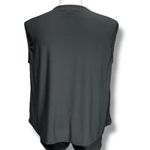 Harper 241 Womens Blouse Shirt Top Drape Neck Chain Accent Stretch Black 2X Photo 2