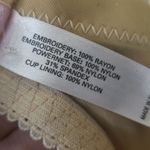 PINK - Victoria's Secret Victoria's Secret Gold Lace Embroidered Gold Holiday Unlined Demi Bra Size 36C Photo 3