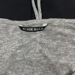 Black Halo  Gwen Blouson Tie Back Mini Dress Gray Black Size XS Photo 10