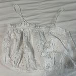 EXPRESS White Eyelet Bandeau Top Photo 0